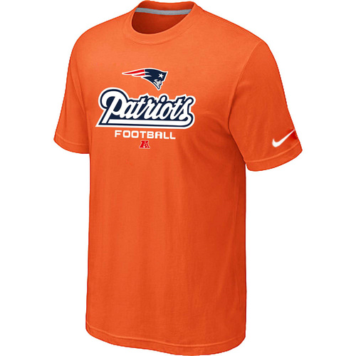 Nike New England Patriots Critical Victory NFL T-Shirt - Orange